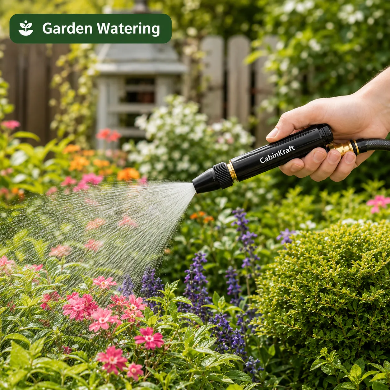 Multi-Pattern Garden Hose Spray Nozzle for Car Wash, Garden & Patio